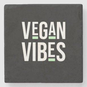 Vegetarische Vegane Vibes Steinuntersetzer