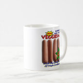 Vegetarische Wurst-Tasse hergestellt mit 100% Kaffeetasse (VorderseiteRechts)