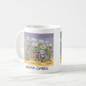 Vegetarische Zombies Wollend GRAINS, GRAINS, GRAIN Kaffeetasse (Vorderseite Links)