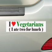 Vegetarischer Autoaufkleber (Auf Auto)
