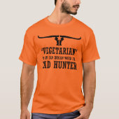 Vegetarischer gemeiner schlechter Jäger T-Shirt (Vorderseite)