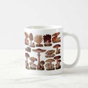 Vegetarischer Hipster-Steampunk-Vintage-Pilz Kaffeetasse