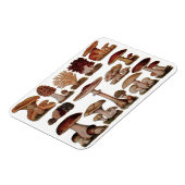 Vegetarischer Hipster Steampunk Vintagen Pilz Magnet (Linke Seite)