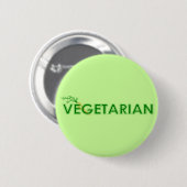 Vegetarischer Knopf Button (Vorne & Hinten)