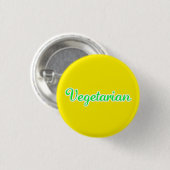 Vegetarischer Knopf Button (Vorne & Hinten)