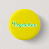 Vegetarischer Knopf Button (Vorderseite)