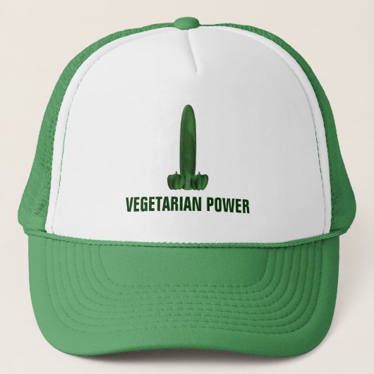 Vegetarischer Power Truckerkappe (Vorderseite)