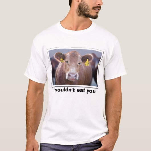 Vegetarischer Shjrt T-Shirt (Vorderseite)