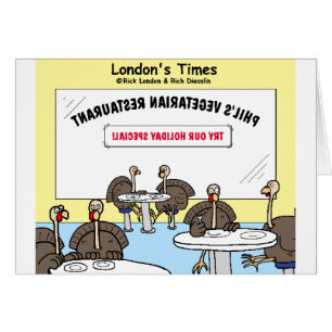 Vegetarischer Truthahn Außergewöhnliche Cartoon Lu