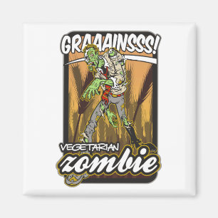 Vegetarischer Zombie Magnet
