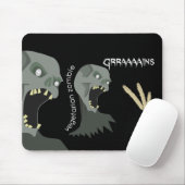 Vegetarischer Zombie will Graaaains! Mousepad (Mit Mouse)