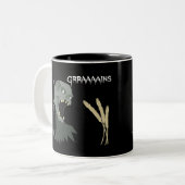 Vegetarischer Zombie will Graaaains! Zweifarbige Tasse (Vorderseite Links)