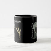 Vegetarischer Zombie will Graaaains! Zweifarbige Tasse (Mittel)