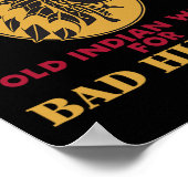 Vegetarisches altes indisches Wort für Byte Junter Poster (Ecke)