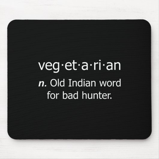 Vegetarisches altes Wort für Byte Junter Mousepad (Vorne)