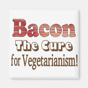 Vegetarisches Bacon Magnet