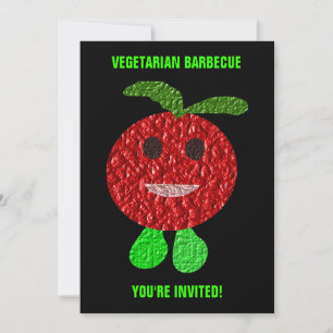 Vegetarisches Barbecue Einladung