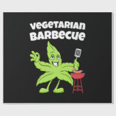 Vegetarisches Barbecue Geschenkpapier (Flach)