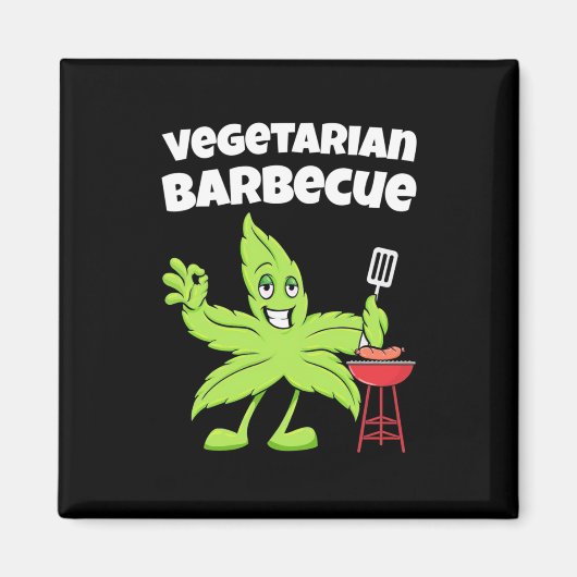 Vegetarisches Barbecue Magnet (Vorne)