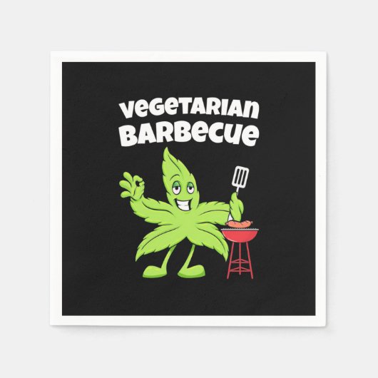 Vegetarisches Barbecue Serviette (Vorderseite)