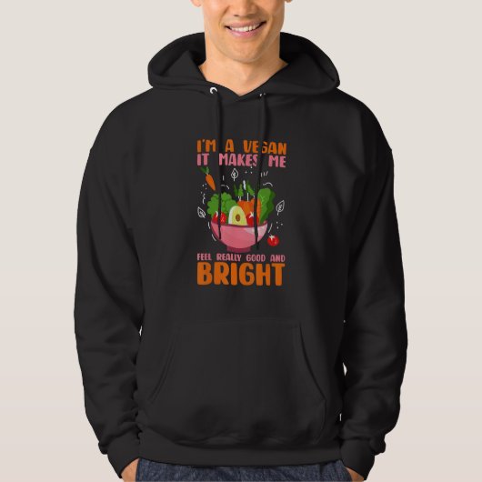 Vegetarisches Essen Vegan Ich Liebe Gemüse Gemüse Hoodie (Vorderseite)
