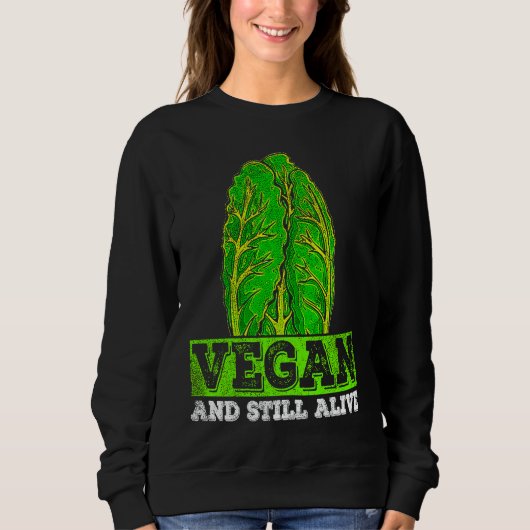 Vegetarisches Essen Vegan Vegan Sweatshirt (Vorderseite)
