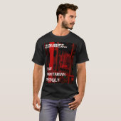 Vegetarisches freundliches Zombiet-stück T-Shirt (Vorne ganz)
