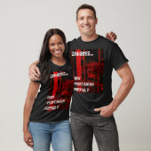 Vegetarisches freundliches Zombiet-stück T-Shirt (Unisex)