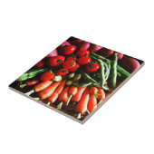 Vegetarisches Garten-Gemüse-Bild Fliese (Seite)