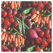 Vegetarisches Garten-Gemüse-Bild Stoff (Nahaufnahme)