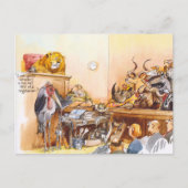 Vegetarisches Gesicht Postkarte (Vorderseite)