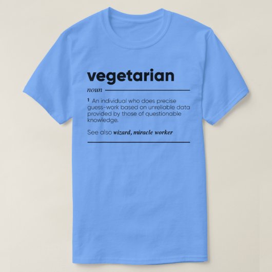 Vegetarisches Gewitter Definition 1822 T-Shirt (Design vorne)
