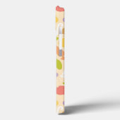 Vegetarisches Kochmuster Hintergrund Case-Mate iPhone Hülle (Rückseite / Links)