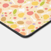 Vegetarisches Kochmuster Hintergrund Schreibtischunterlage (Ecke)