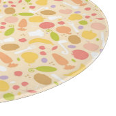 Vegetarisches Kochmuster Schneidebrett (Ecke)