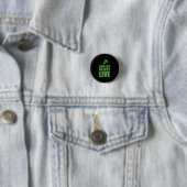 Vegetarisches Leben, das gesellig lebt Button (Beispiel)