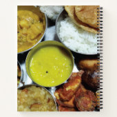 Vegetarisches Lebensmittel Rezept Notizblock (Rückseite)