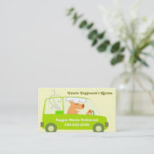 Vegetarisches Mahlzeit-Lieferungs-Geschäft Visitenkarte (Stehend Vorderseite)