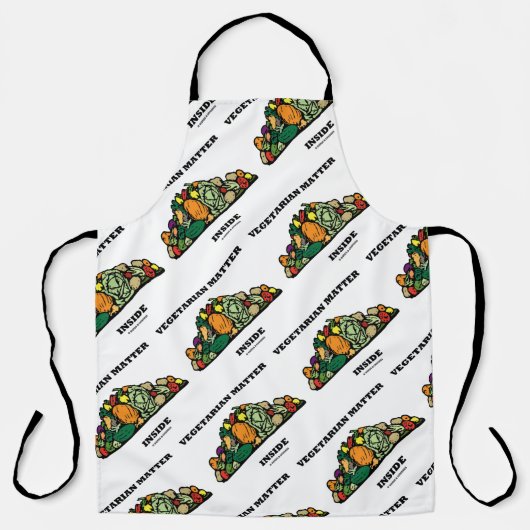 Vegetarisches Material im Innenteil von Gemüse Schürze (Vorderseite)