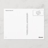 Vegetarisches Restaurant (Ausstellung) Postkarte (Rückseite)