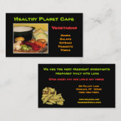 Vegetarisches Restaurant Visitenkarte (Vorne/Hinten)