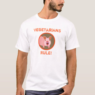 Vegetarisches Schwein-T-Shirt T-Shirt