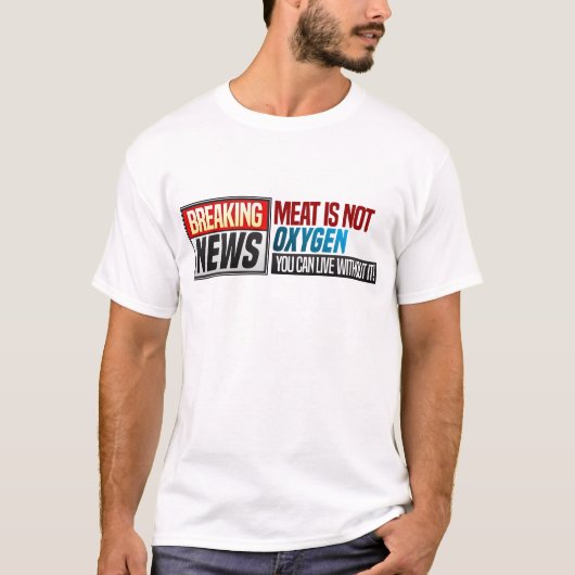 Vegetarisches Spaß-Geschenkist lustiges T-Shirt (Vorderseite)