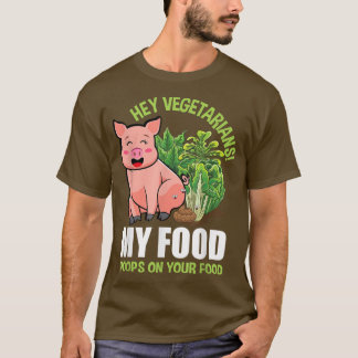 Vegetarisches Sprichwort Veggie Pflanze Basiert au T-Shirt