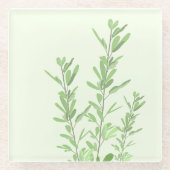 Vegetarisches Vegetation Glasuntersetzer (Vorderseite)