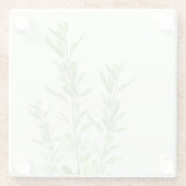 Vegetarisches Vegetation Glasuntersetzer (Rückseite)