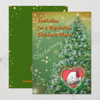 Vegetarisches Weihnachtsessen Einladung