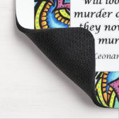 Vegetarisches Zitat Leonardo da Vincis Mousepad (Ecke)