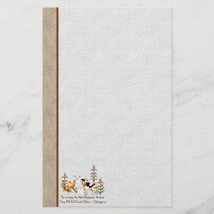 Vegetarisches Zitat Pythagorases Briefpapier