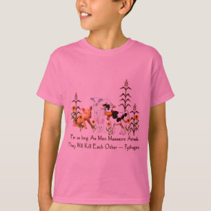 Vegetarisches Zitat Pythagorases T-Shirt